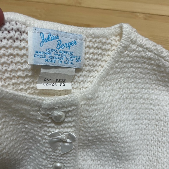 NEW Julius Berger Sweater Shaw P & P Cape Toddler Girl - Picture 4 of 10